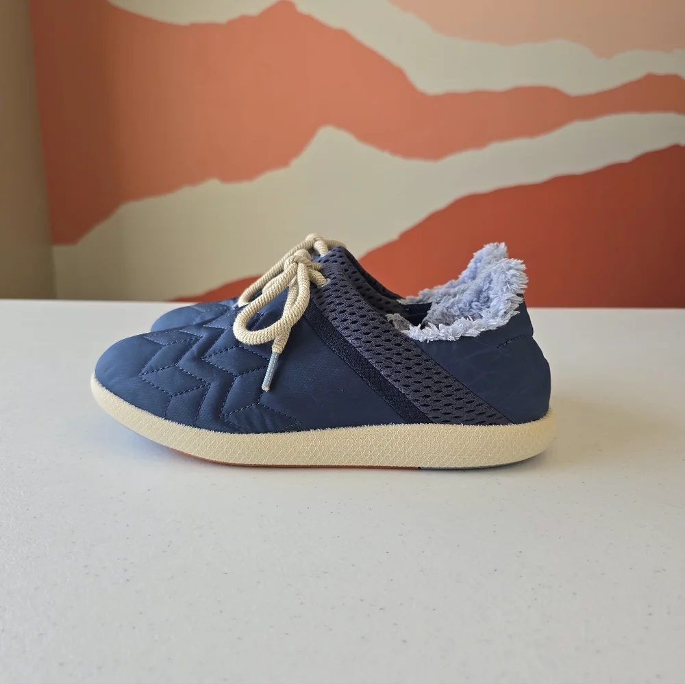 OluKai Mahiki Indoor Outdoor Slippers Slides Shoes Women's 9 Moonlit‎ Blue